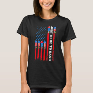 Camiseta Em 4 de julho, estou aqui para pegar a bandeira 2