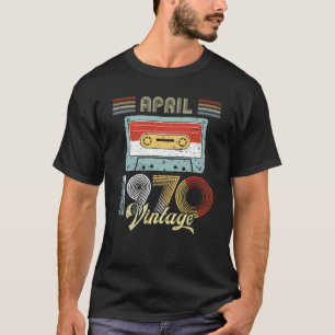 Camiseta Em abril de 1970 cassete de banda magnética do