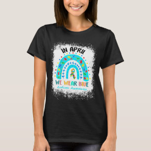 Camiseta Em abril usamos azul Mês de conscientização do aut