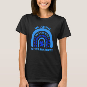 Camiseta Em abril usamos azul Mês de Conscientização do Aut