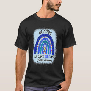 Camiseta Em abril, Vestimos a consciência do Autismo Azul R