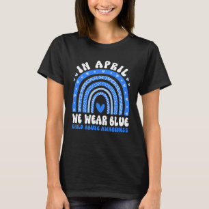 Camiseta Em abril, Vestimos a prevenção de maus-tratos infa