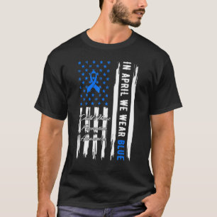 Camiseta Em abril, Vestimos a prevenção de maus-tratos infa