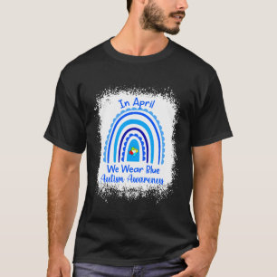 Camiseta Em Abril, Vestimos Azul Para Autismo De Consciênci