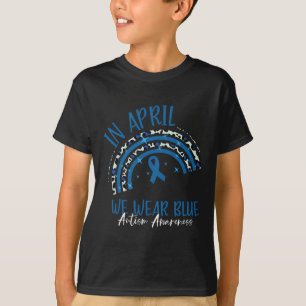 Camiseta Em abril, Vestimos Mês de Consciência do Autismo A