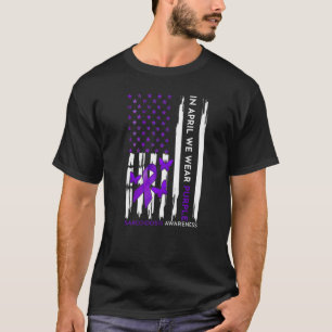 Camiseta Em abril, Vestimos Montes de Sensibilização para a