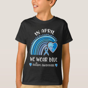 Camiseta Em abril, Vestimos o mês de consciência do autismo