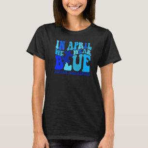 Camiseta Em abril, Vestimos o quebra-cabeça do mês de consc