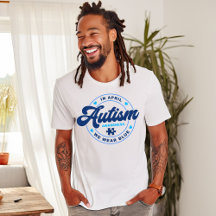 Em abril Vestimos T-shirt Azul Autismo