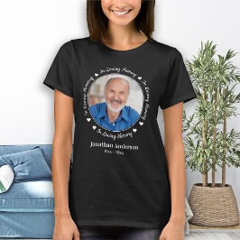 Camiseta Em Adorando Memória Personalizada Foto Memorial Wa