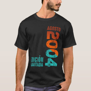 Camiseta Em Agosto De 2004 Ano De 2004 Retro 2004 Vintage 2