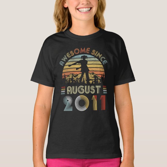 Camiseta Em agosto de 2011 o 8o Floss da menina do (Frente)