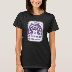Camiseta Em agosto vestimos Awarenes roxos de Sobredosagem