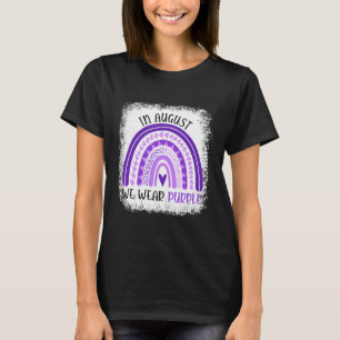 Camiseta Em agosto, Vestimos o Mês de Sensibilização para a