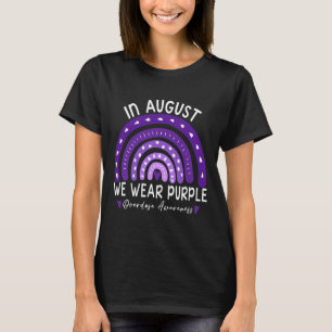 Camiseta Em agosto, Vestimos o Mês de Sensibilização para a