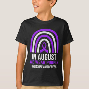 Camiseta Em agosto, Vestimos o Mês de Sensibilização para a