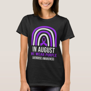 Camiseta Em agosto, Vestimos o Mês de Sensibilização para a