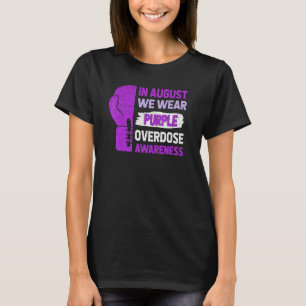 Camiseta Em agosto, Vestimos o Mês de Sensibilização para a