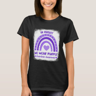 Camiseta Em agosto, Vestimos o Mês de Sensibilização para a
