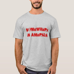 Camiseta Em algum lugar em América