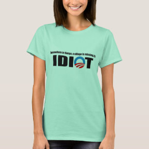 Camiseta Em algum lugar em Kenya uma vila está faltando se