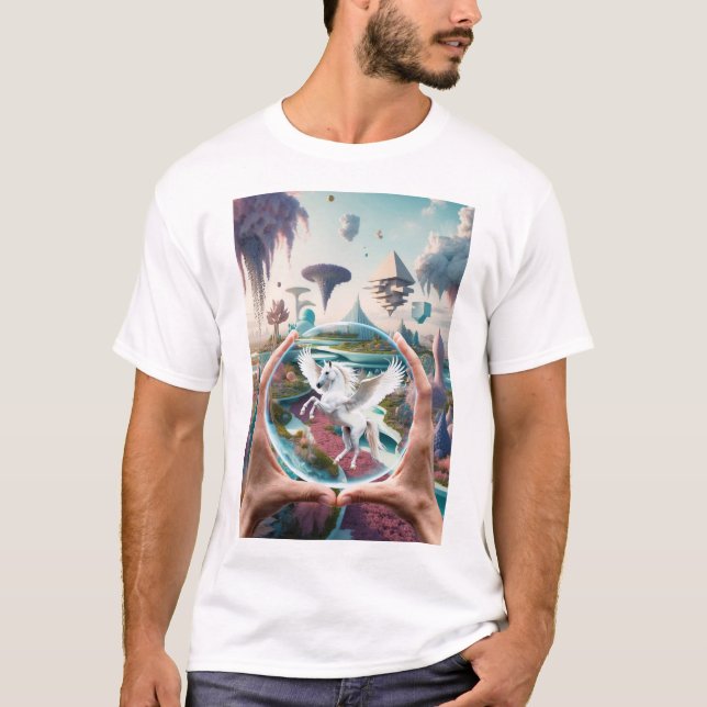 Camiseta Em algum lugar lá fora - Não faz fé (Frente)