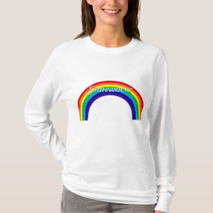 Camiseta Em algum lugar sobre o arco-íris