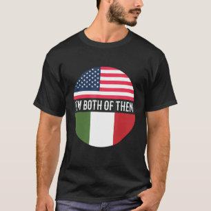 Camiseta Em Ambos Orgulhosos de serem italianos americanos