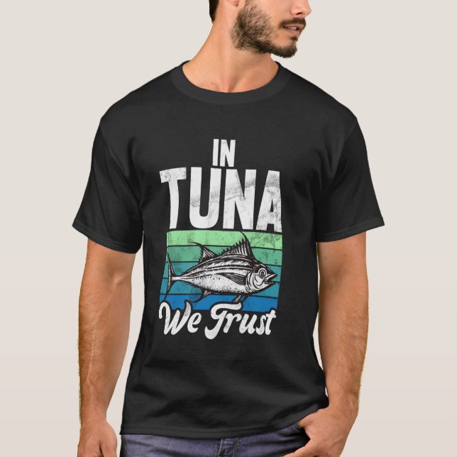 Camiseta Em Atum Confiamos Pesca de Atum (Frente)