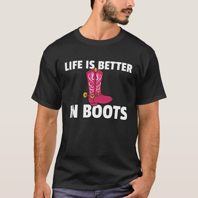 Camiseta Em Botas Cowgirl Boots (Frente)