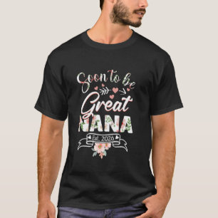 Camiseta Em breve Grande Nana Est 2026 Primeira Vez Nova Av