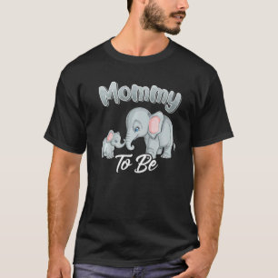 Camiseta Em Breve Mamãe Mãe Para Serem Elefantes Para O Gen