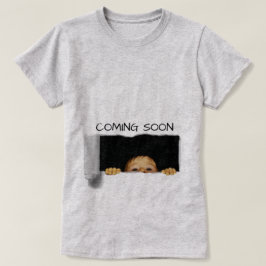 Camiseta Em Breve, personalização do bebê Peek-A-Boo