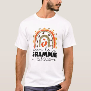 Camiseta Em Breve Ser Grammie Est 2022 Dia de as mães Engra