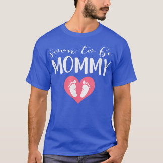 Camiseta Em Breve Ser Mamãe, Anúncio De Gravidez De Bebê