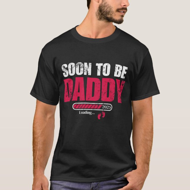 Camiseta Em Breve Ser O Novo papai De Pai Da Primeira Vez D (Frente)