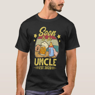 Camiseta Em Breve Ser Tio Est 2023 Homens Retro Primeira Ve