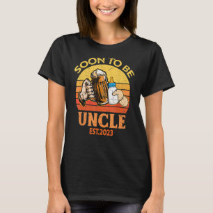 Camiseta Em Breve Ser Tio Novo Tio 2023 Dia de os pais