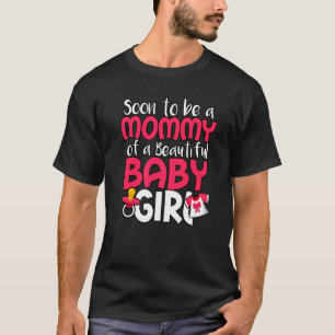 Camiseta Em Breve Ser Uma Mamãe De Um Belo Sexo De Bebê