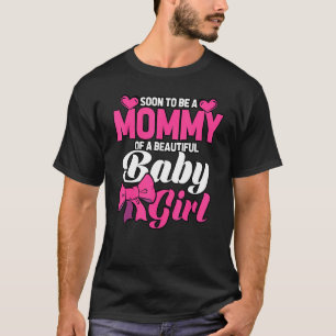 Camiseta Em Breve Ser Uma Mamãe De Um Belo Sexo De Bebê