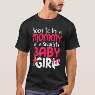 Camiseta Em Breve Ser Uma Mamãe De Um Belo Sexo De Bebê