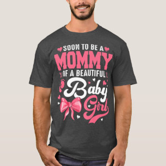 Camiseta Em Breve Ser Uma Mamãe De Um Belo Sexo De Bebê