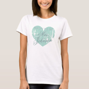 Camiseta Em breve será a Sra. Shirt para a futura noiva C