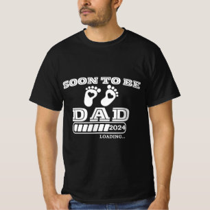 Camiseta Em breve será Pai 2024 Carregamento para Gravidez