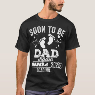 Camiseta Em breve será Pai de novo 2025 carregando homens