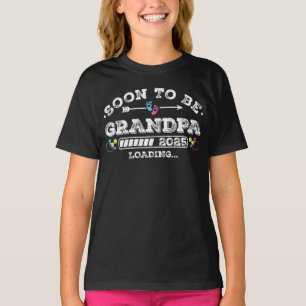 Camiseta Em breve será vovô 2025 carregando garota