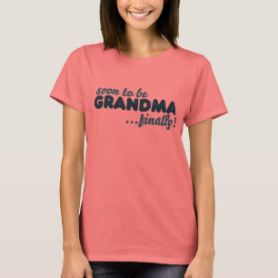 Camiseta Em breve será vovó finalmente