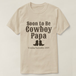 Camiseta Em breve será vovô vovô anúncio de bebê