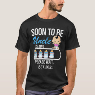 Camiseta Em Breve Tio EST 2021 2020 Ofereça O Engraçado Pai