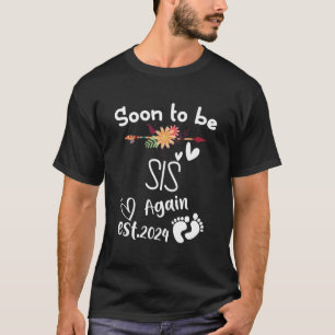 Camiseta Em Breve, Voltar A Estar A Gravidez Do Chá de fral